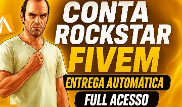 CONTA ROCKSTAR PARA FIVEM | BRINDE | ENTREGA AUTOMÁTICA