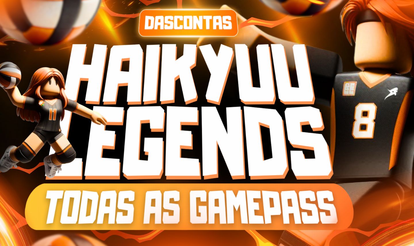 VOLLEYBALL LEGENDS / TODAS AS GAMEPASS / ROBLOX / LENDAS DO VOLEIBOL/ 50% OFF
