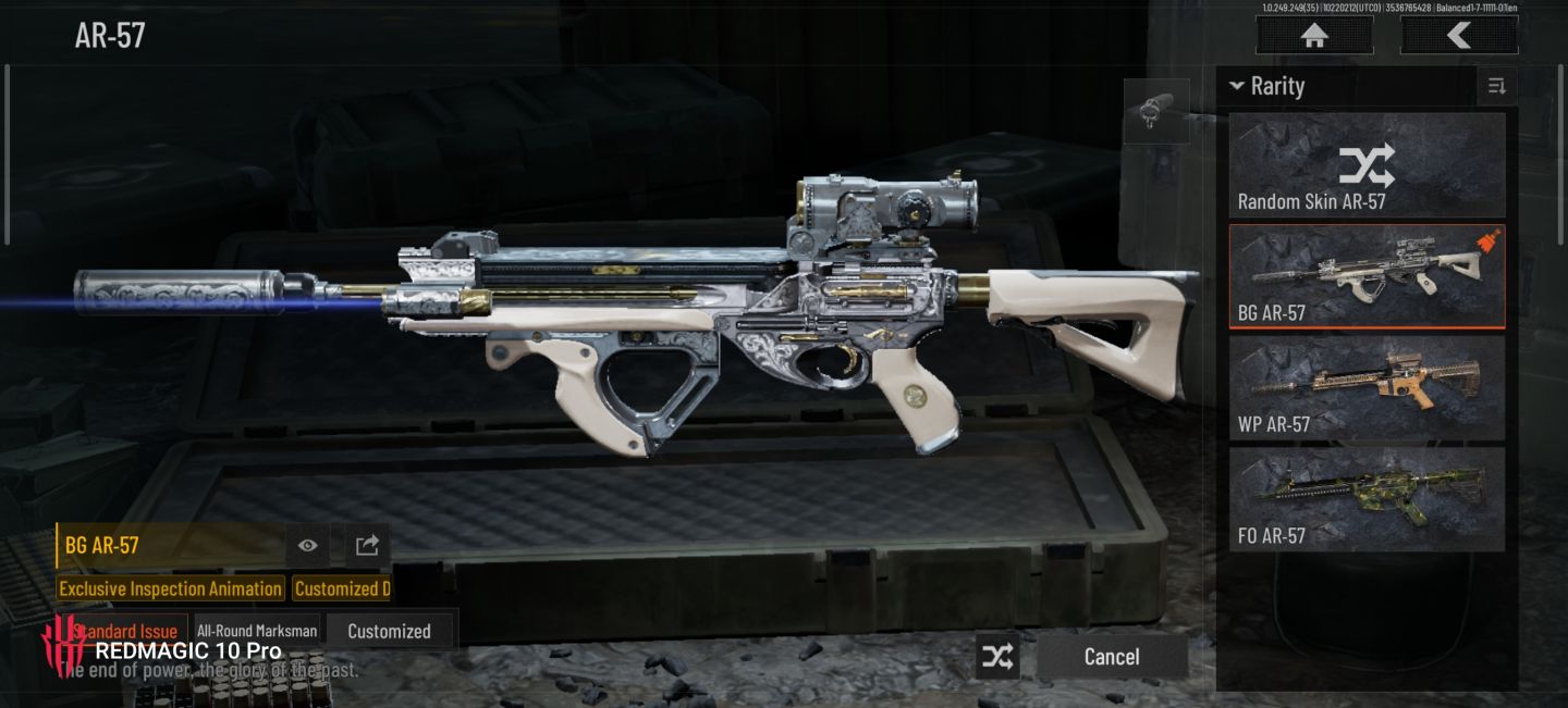 CONTA ARENA BREAKOUT MOBILE COM SKINS DE PERSONAGEM, ARMAS, T7 ETC