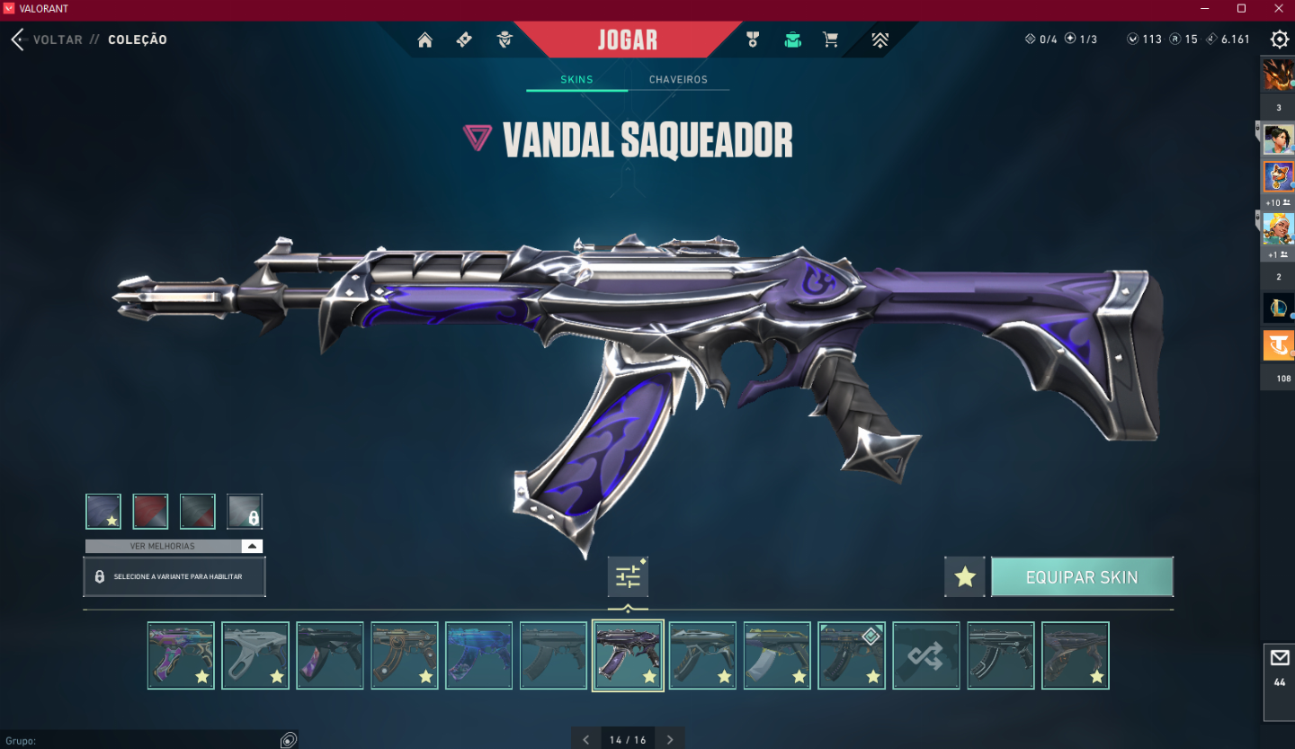 CONTA VALORANT 166 SKINS + R$ 2.400 REAIS GASTOS