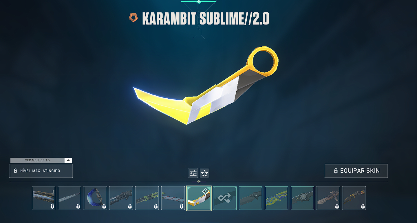 Conta com Karambit sublime e alguns passes