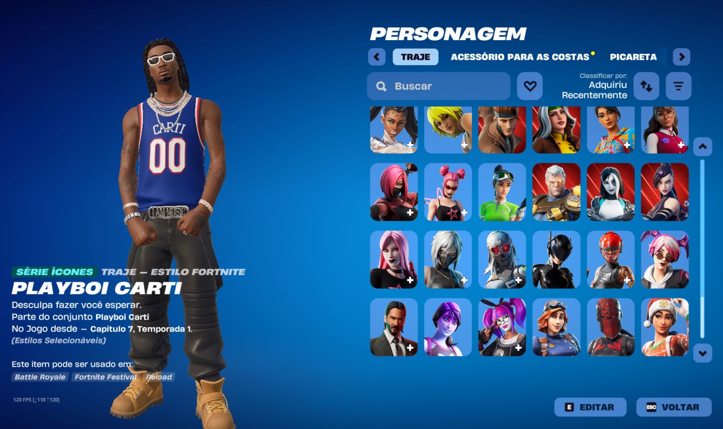 CONTA FORTNITE