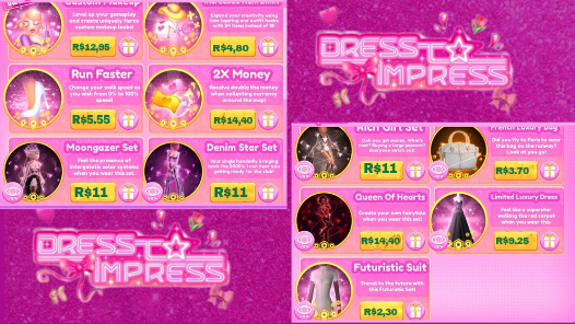 DRESS TO IMPRESS ROBLOX/ todas as gamepass