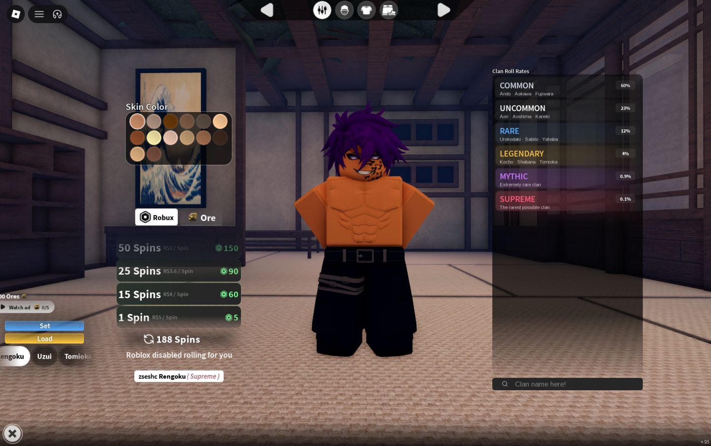 Conta slayer 2 max clan supremo rengoku e uzui nighitfall set e muito mais !!!