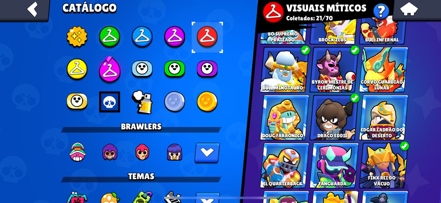 1x Conta Brawl Stars 47k+ Fang furioso e muito mais raridades!