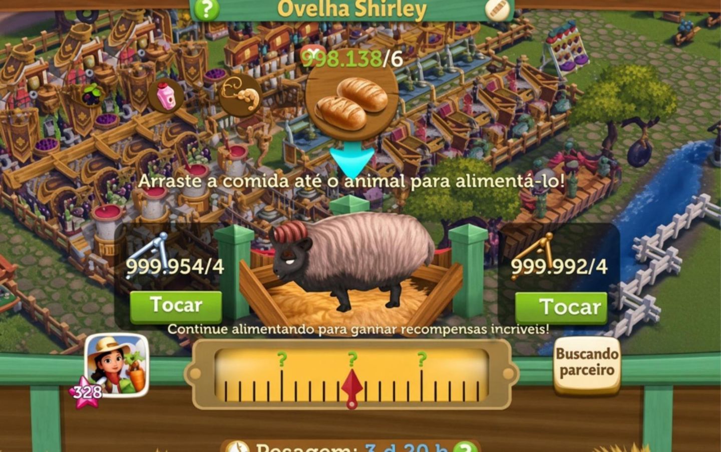 CONTA FARMVILLE 2 NIVEL 328
