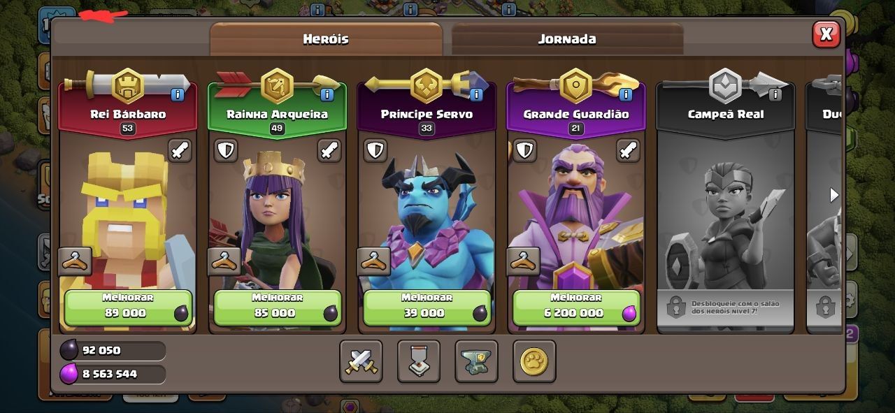 CONTA CLASH OF CLANS CV12