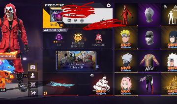 Conta completa de Ff com muitas armas att, barbinha e angelical, e Parce Naruto
