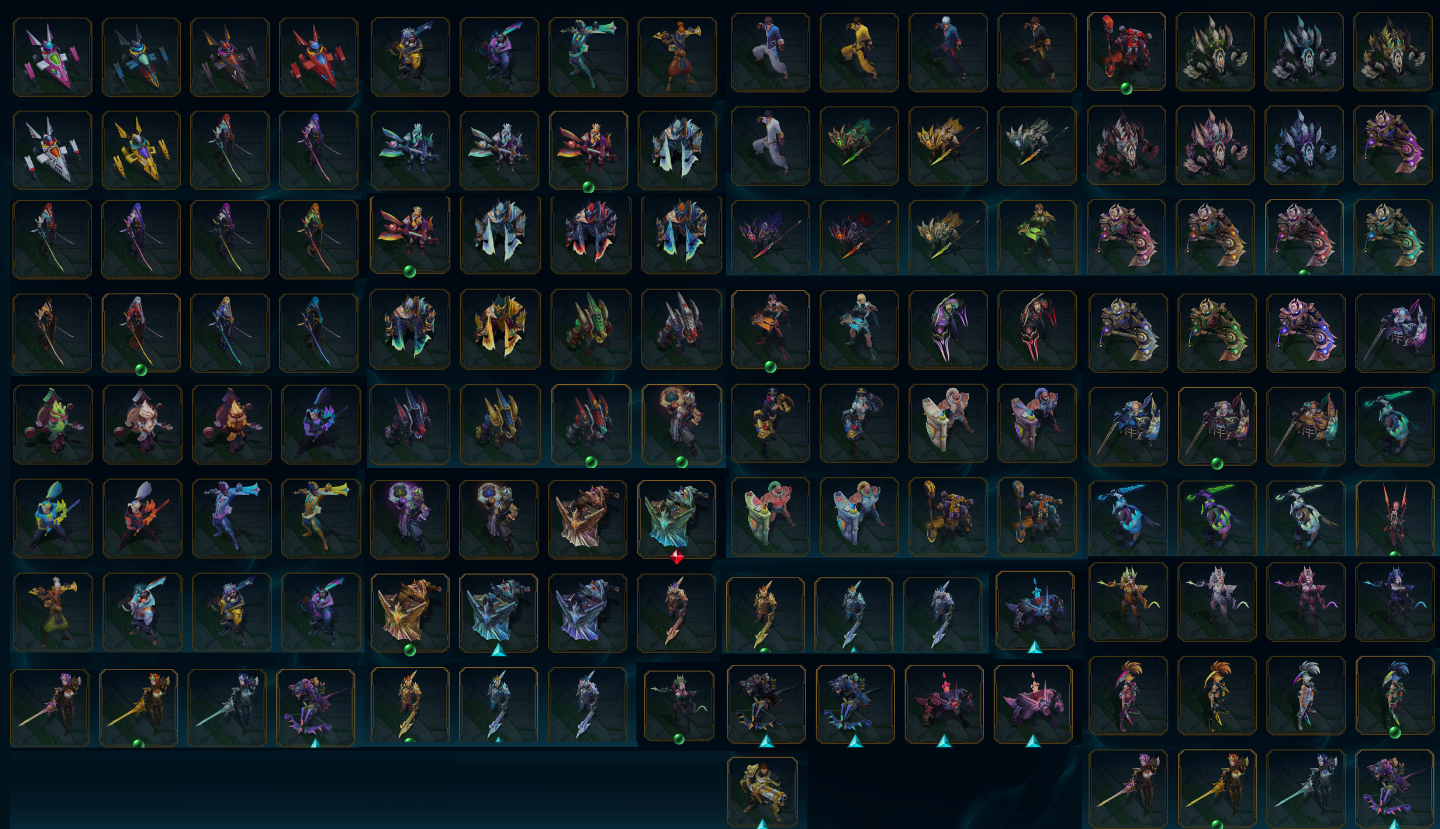 Platina Lv590 | 107 Skins | 141 Chromas |> Lista nas Imagens (Ultimate/Mítica)