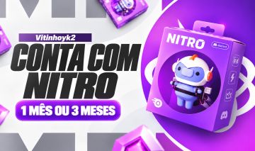 CONTA NITRADA | Discord com Nitro Ativo | Pronta pra Uso