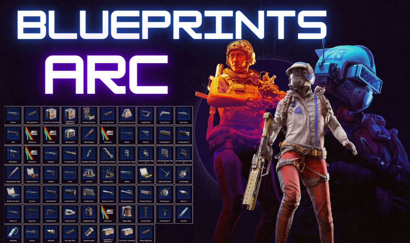 Arc Raiders Esquemas - BLueprints
