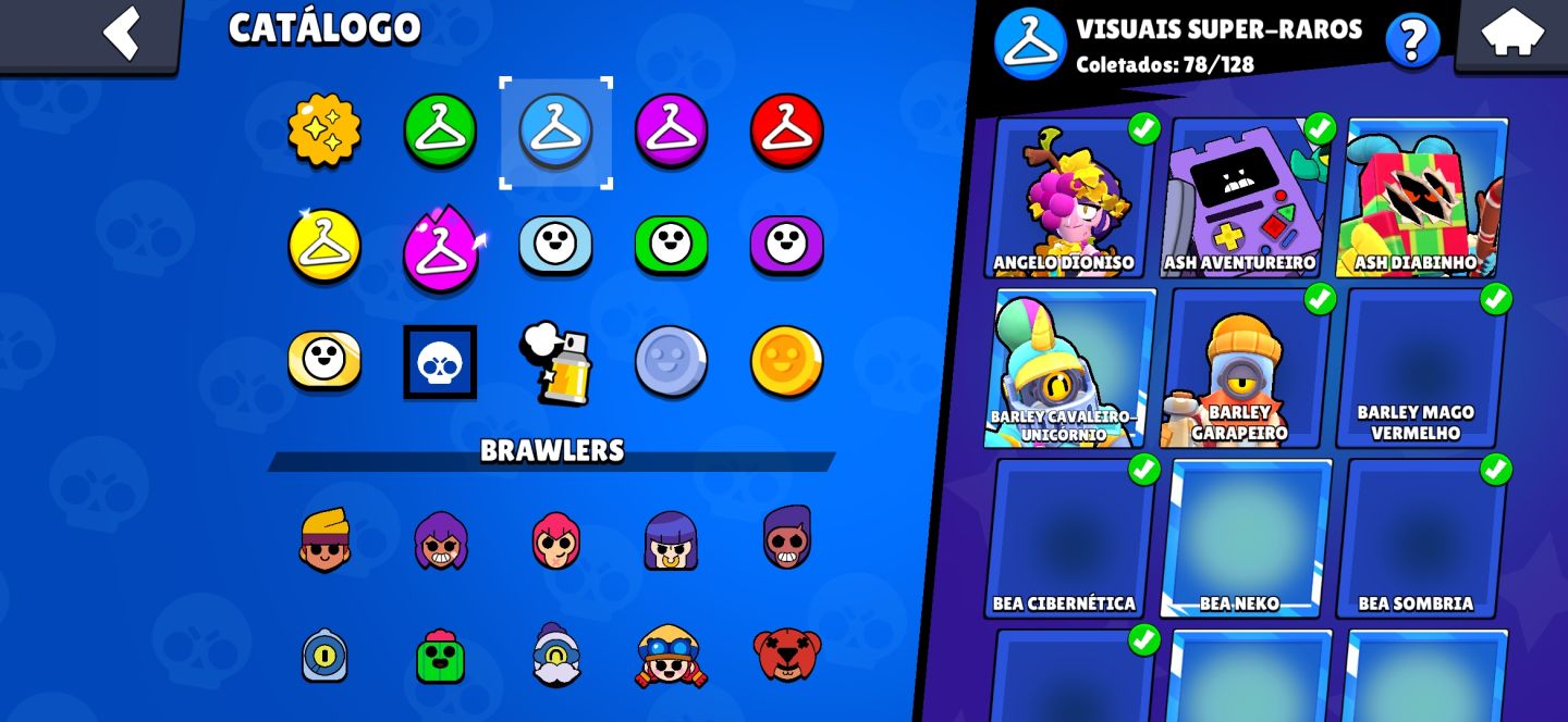 Conta Brawl Stars - CONTA DE 2019 COM SKINS RARAS