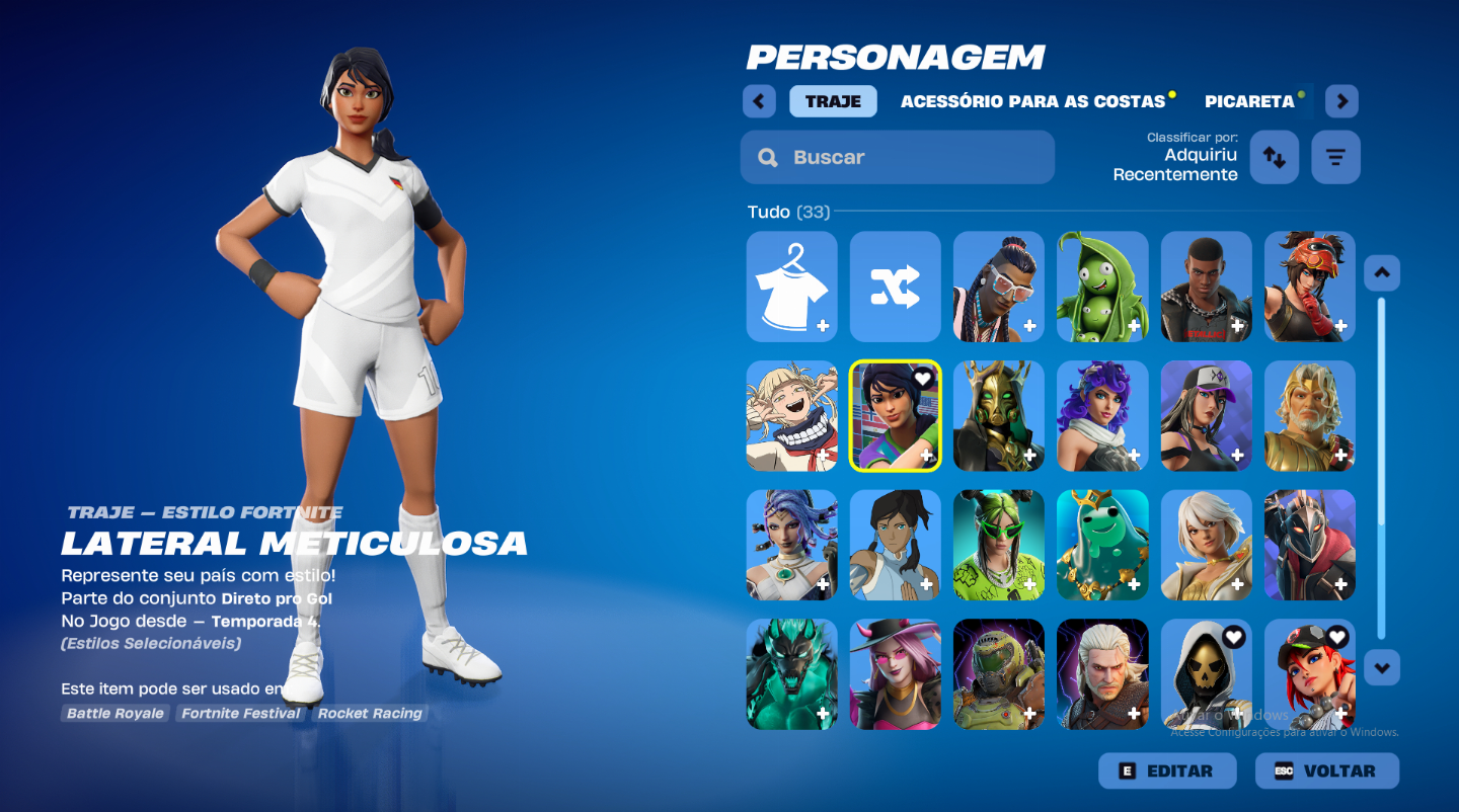 Conta fortnite varinha estelar(30+ skins)