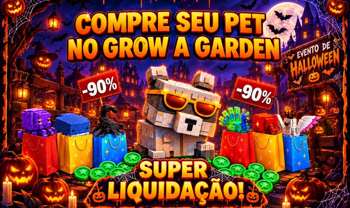 [PETS AGE 500!!] GROW A GARDEN (CRESÇA UM JARDIM) EVENTO DE HALLOWEN [ROBLOX]