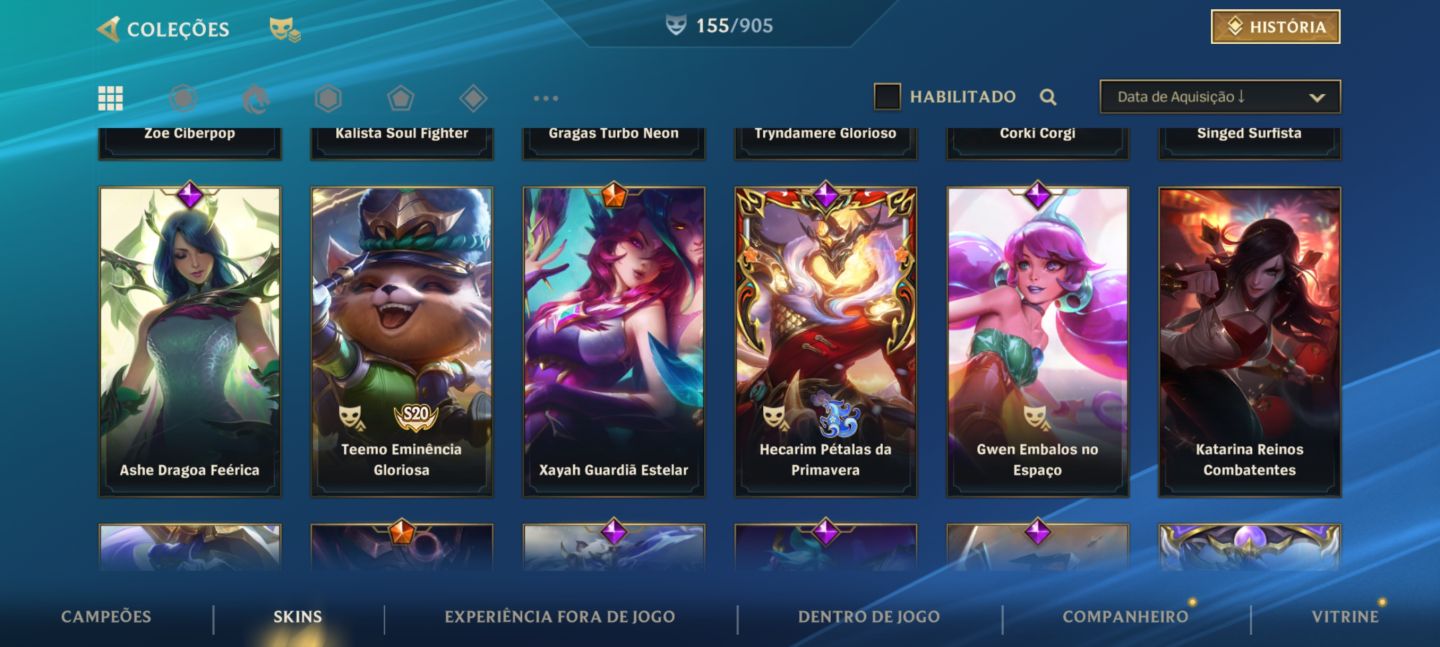 Conta de wild rift