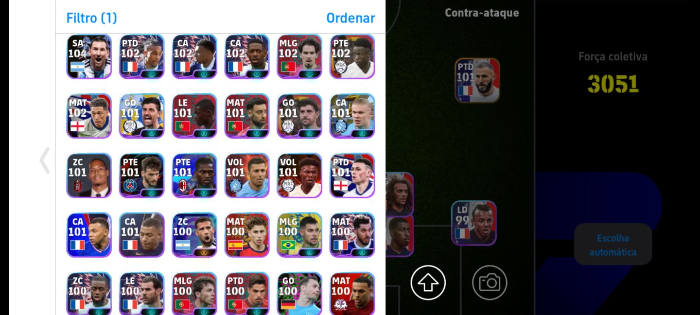 Super conta de colecionador efootball