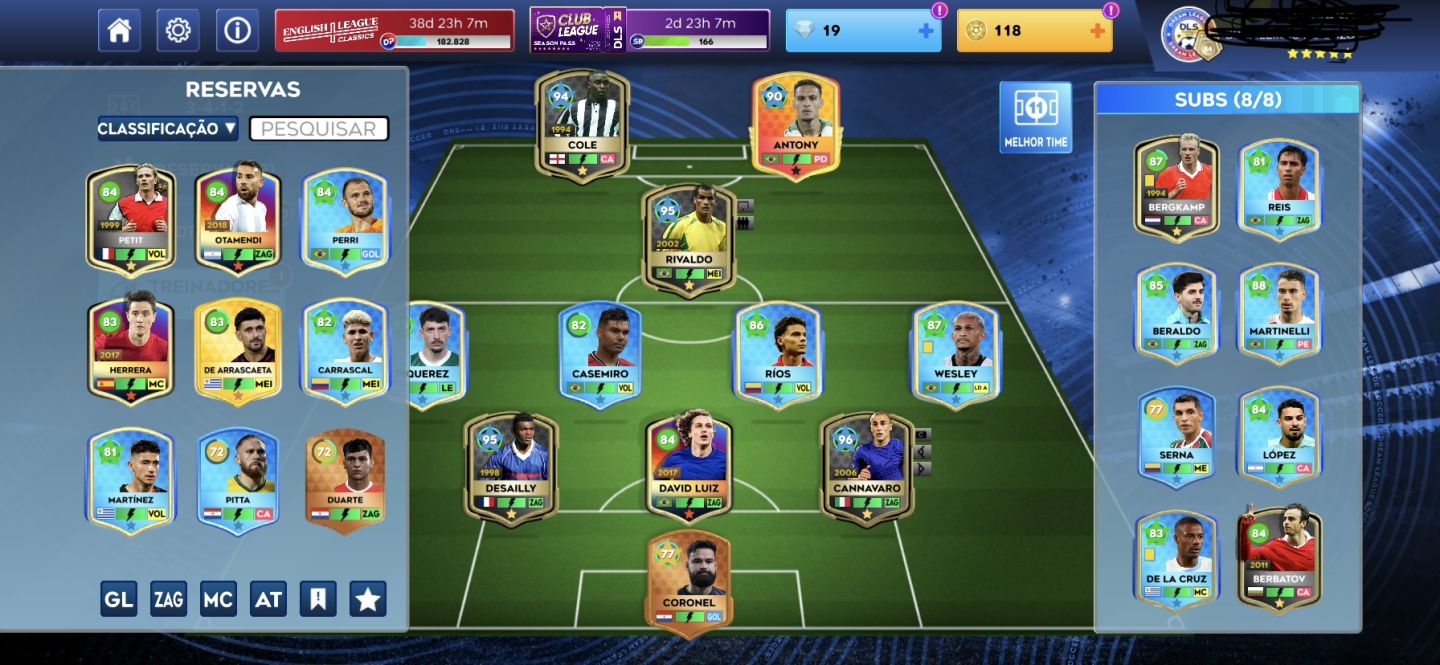 CONTA RECHEADA - DREAM LEAGUE SOCCER (DLS) À VENDA!