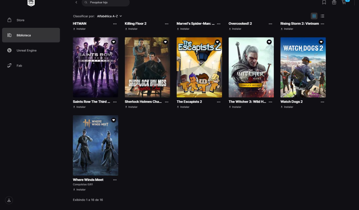 Conta Epic Games (Spider man, Batman, Assassin Creed, hitman e etc)