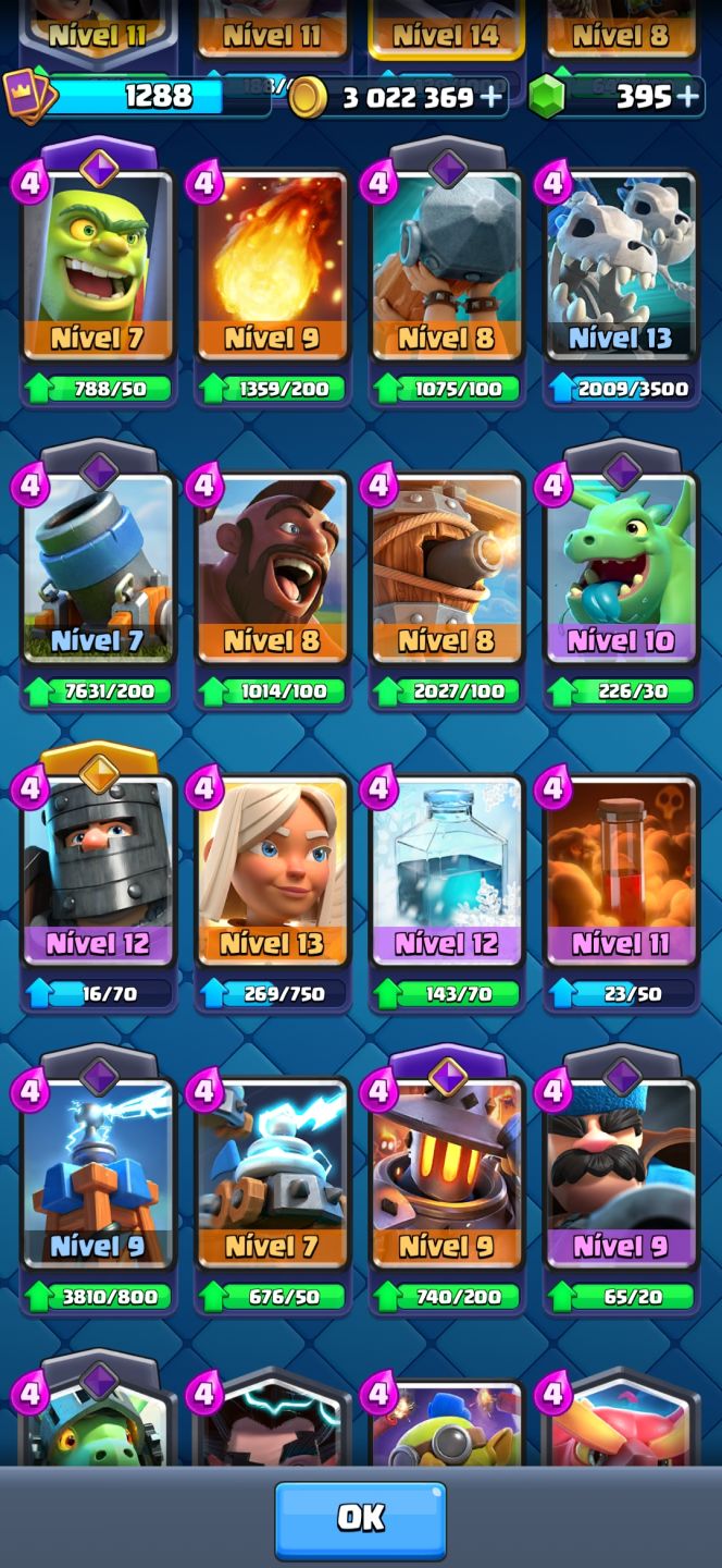 Clash royale com todas as cartas