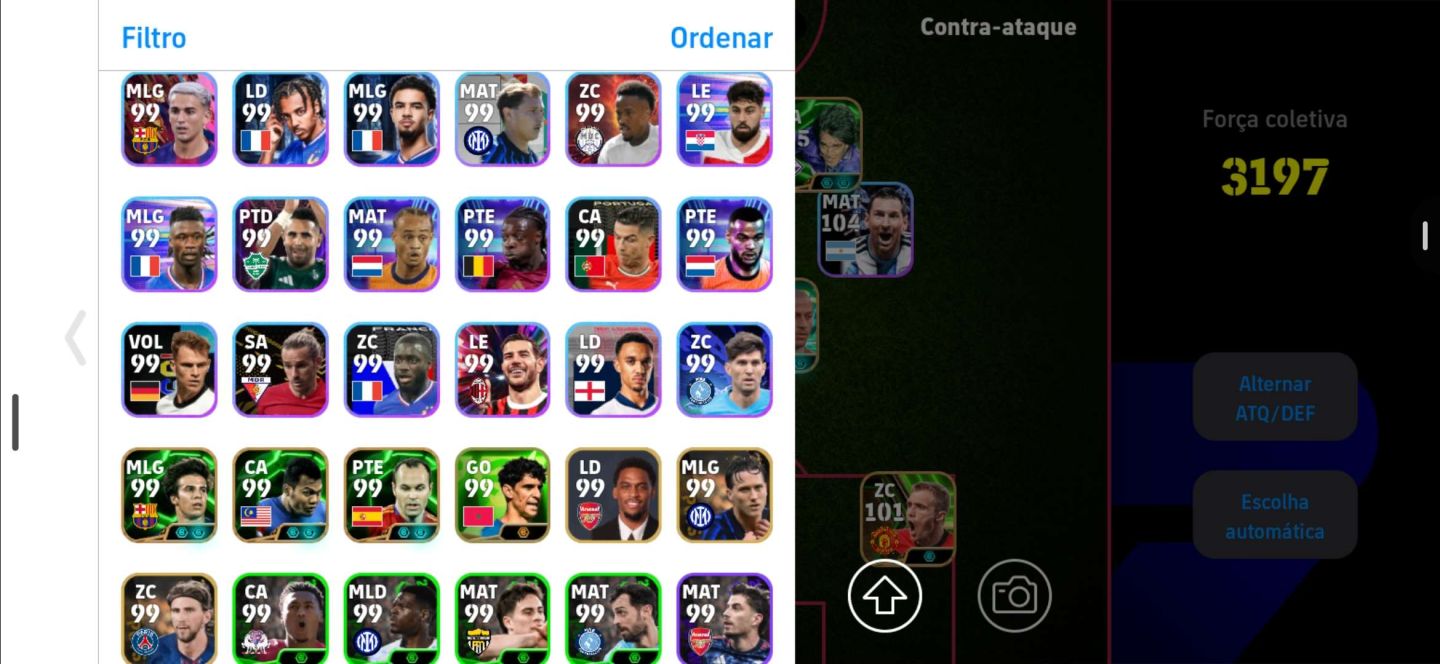 CONTA EFOOTBAL ANTIGA E COM BASTANTE JOGADORES