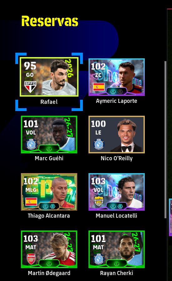 Conta efootball 2027 epicos meta steam com 2.8 mil moedas para gastar em box