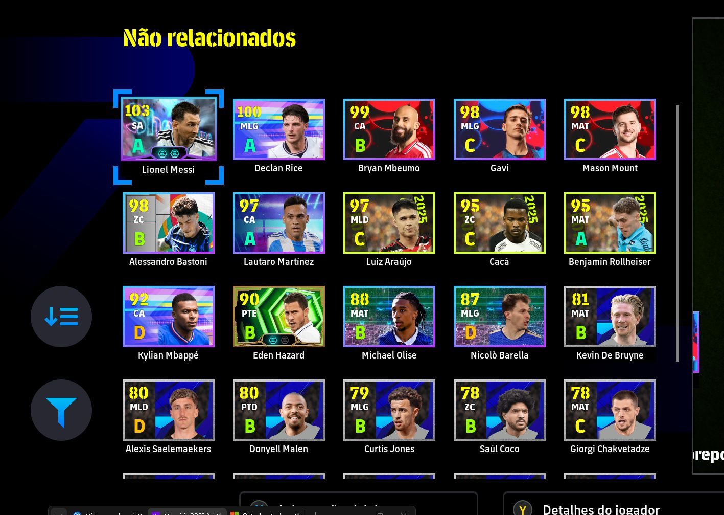 Conta steam efootball força 3200 com insignia primeira divisão e epicos dois imp