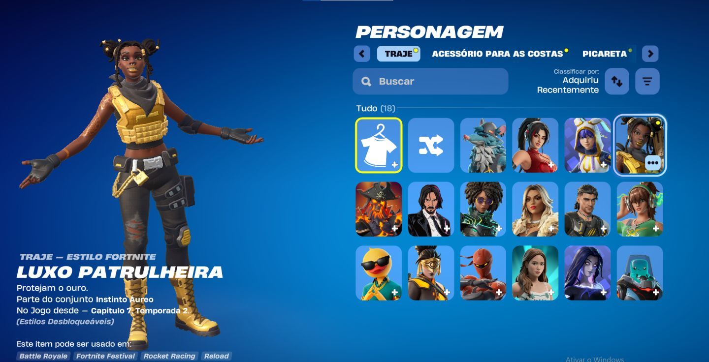 CONTA FORTNITE COM JOHN WICK, RUBRA, LYNX... (18 SKINS) | PROMOÇÃO