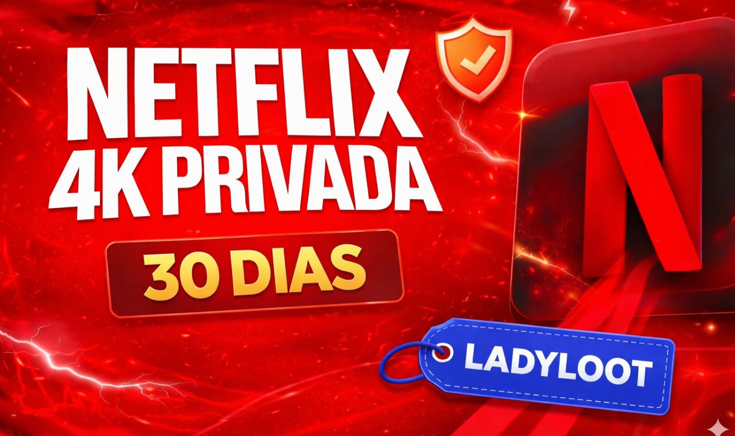 NETFLIX 4K 30 DIAS! PERFIL PRIVADO COM PIN! (MAIS BARATO DA PLATAFORMA)