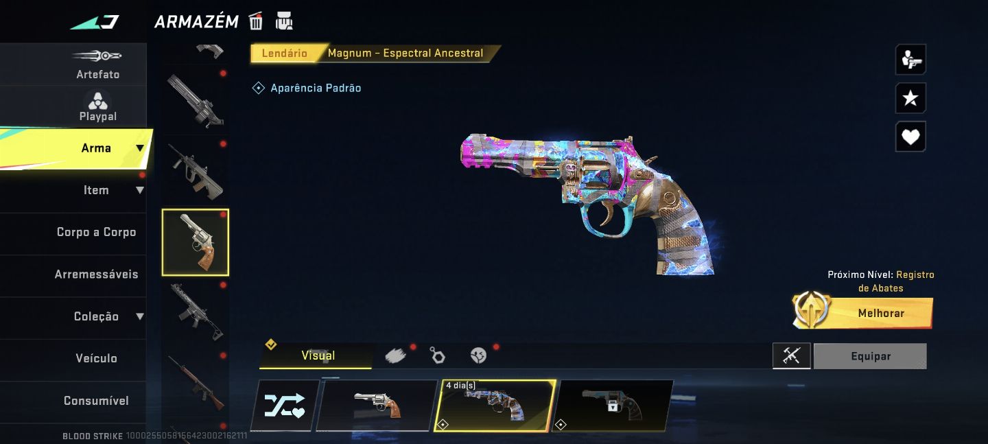 Conta de Blood Strike Nível Alto, Skins Raras e Rank elevado e Itens Esclusivos