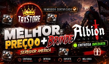 ALBION ONLINE PRATA AMÉRICA!! ENTREGA 24H!!! MELHOR PREÇO DO SITE!!!