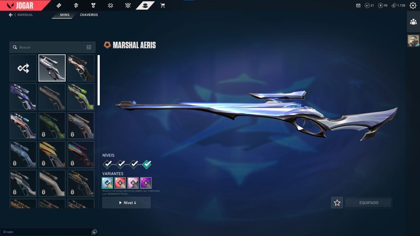 4-5k em skins, dona única e total acesso, podemos negociar valor