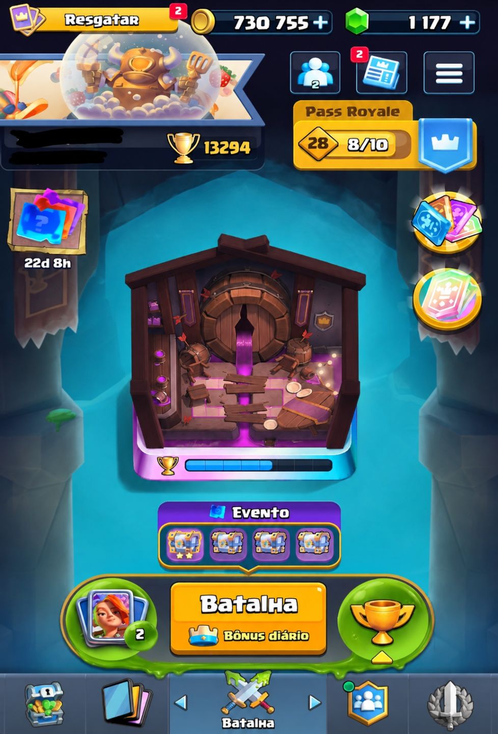 CONTA CLASH ROYALE FULL LVL 27 | 13K TROFÉUS | CARTAS LVL 16