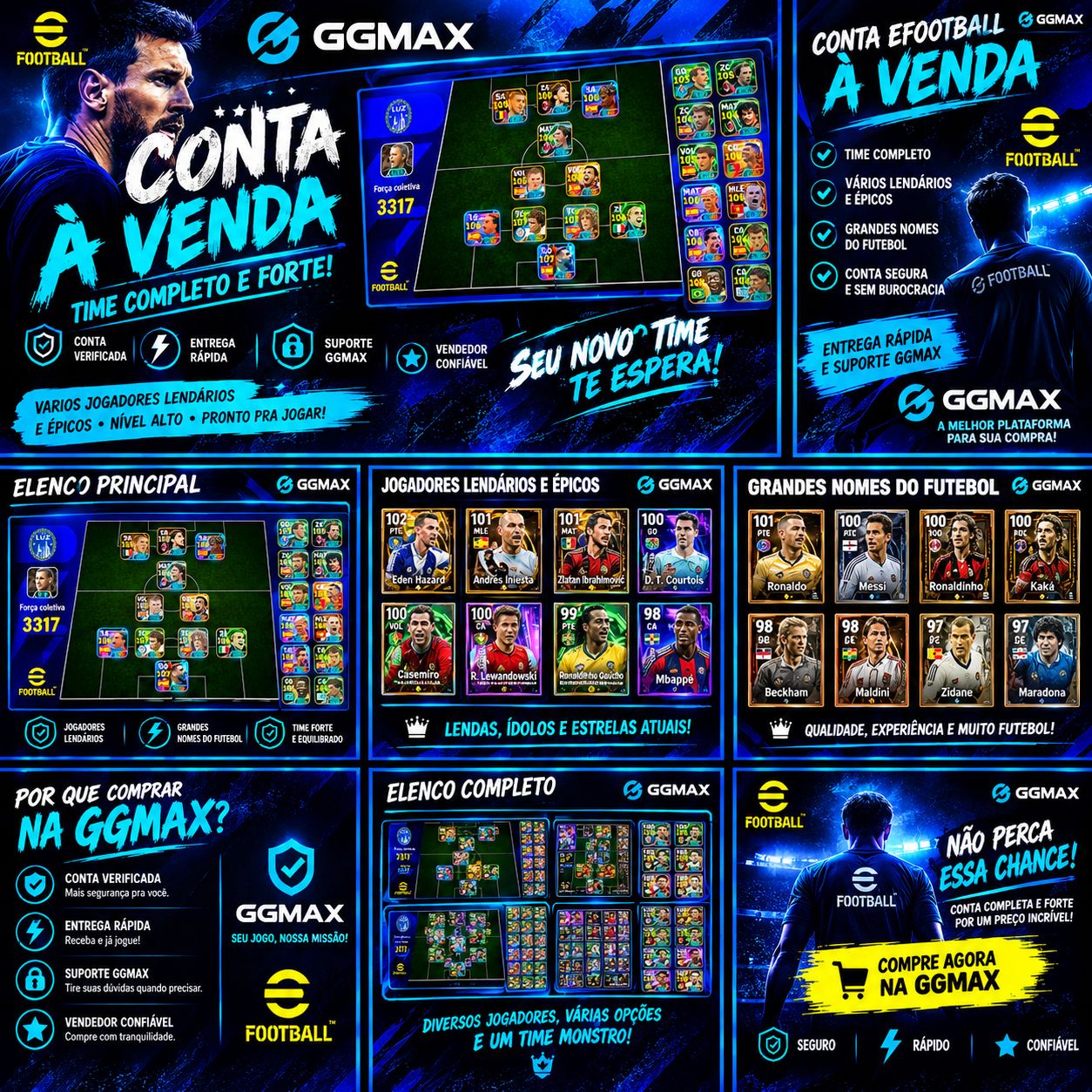 Conta braba de efootball