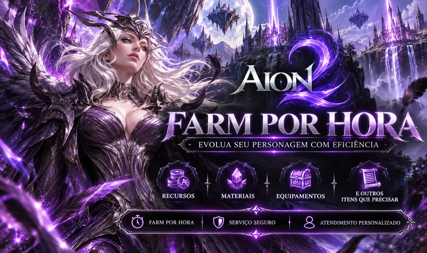 Faço FARM por hora (Consigo bastante recurso pra ti) AION 2