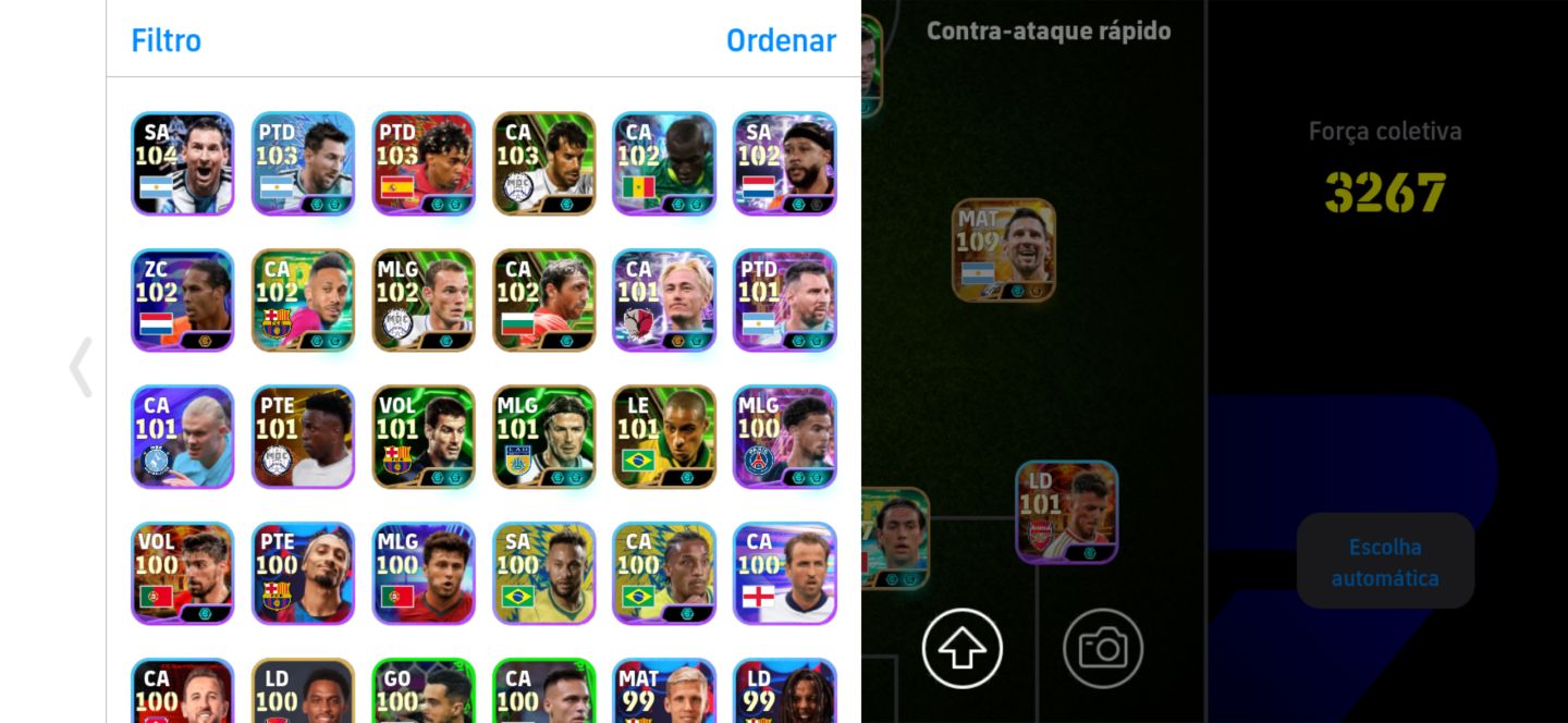 Conta efootball mobile