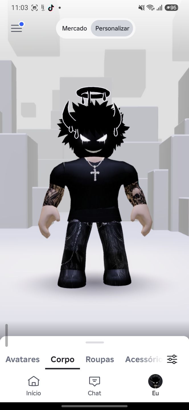 Conta de roblox pra iniciante com skin
