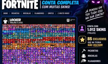 CONTA RARA +1000 SKINS