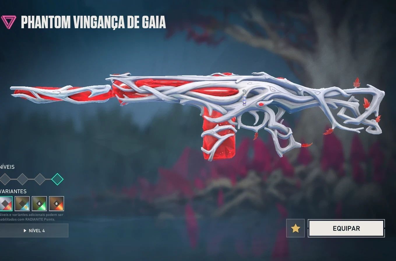 Conta de valorant com 4 skins de faca