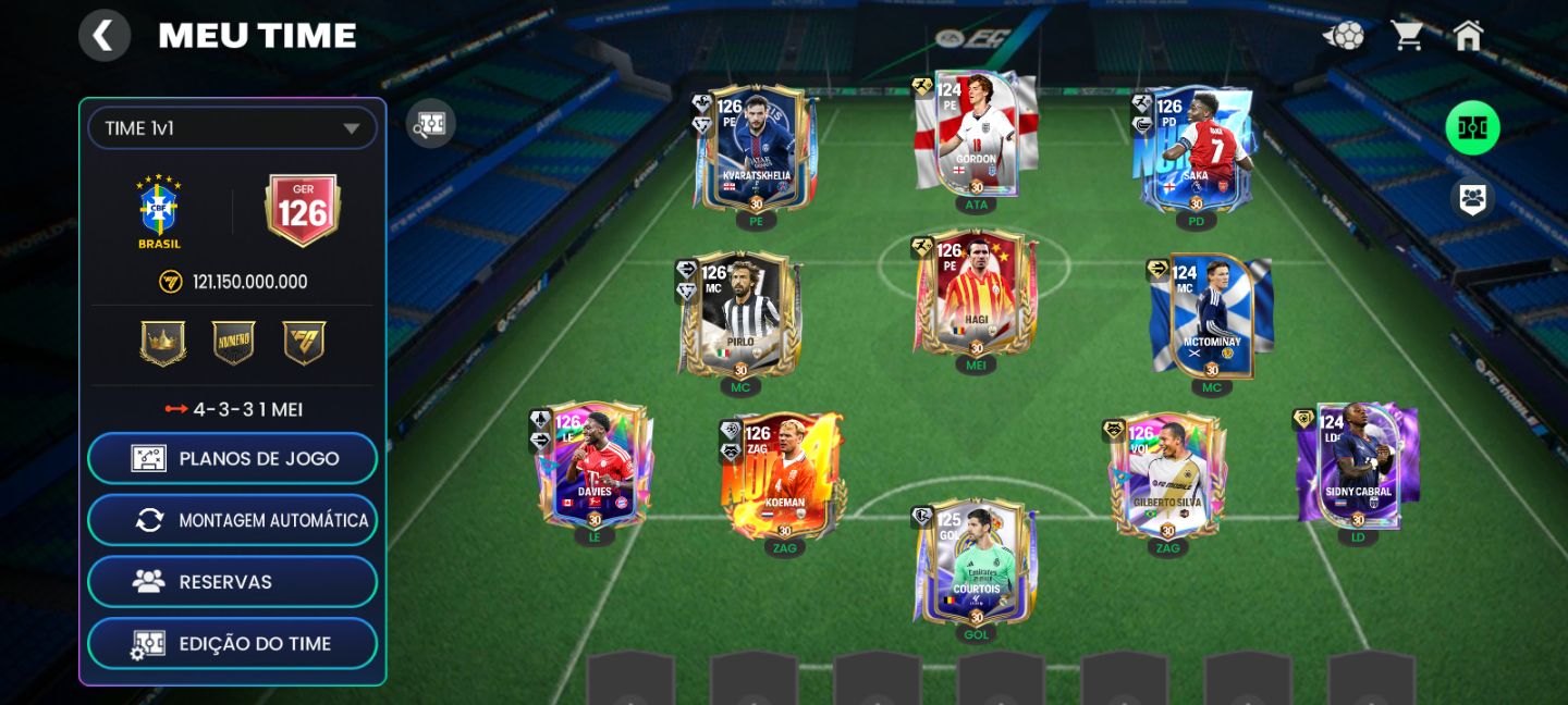 Conta FC mobile GER 126 + 1 BILHÃO de coins+uniformes retrô raros (Chelsea PSG)