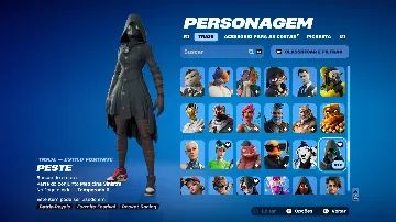 CONTA FORTNITE RARA 173 SKINS (TRAVIS SCOTT+PASSES CAPITULO 1+PACOTES ANTIGOS)