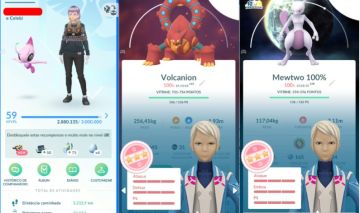 CONTA POKEMON GO LEVEL 59 | 288 LENDARIO | 312 BRILHANTE | 602 TRAJE | ANO 2016