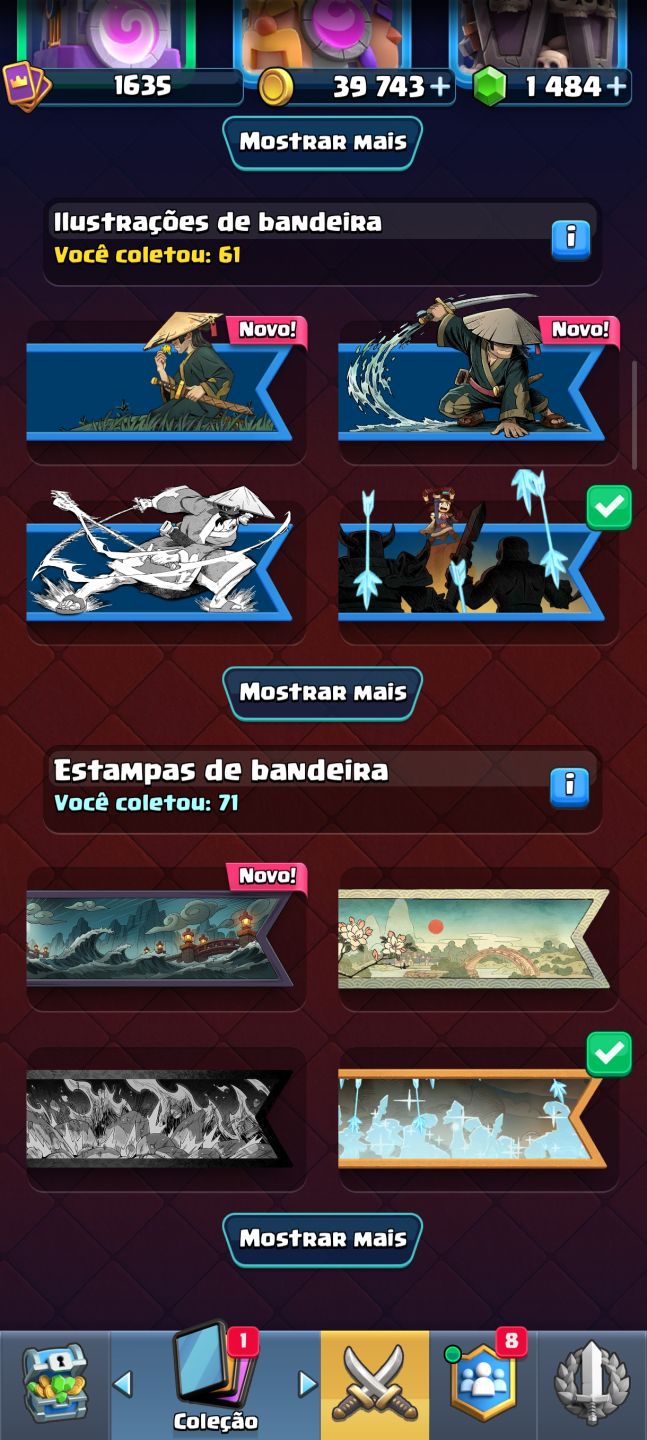 Conta antiga de Clash Royal