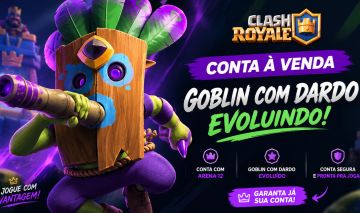 PROMOÇÃO: Conta COMPLETA de Clash Royale! (Arena 12 + evoluções)