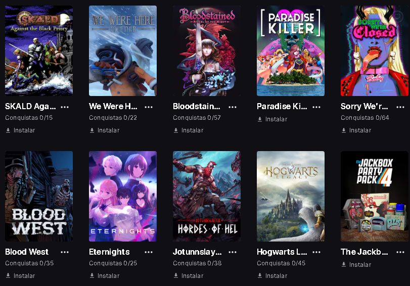 CONTA EPIC GAMES COM 50+ JOGOS