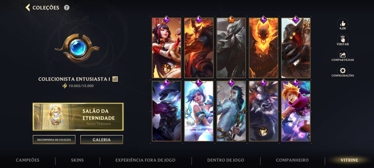 WILD RIFT - 3X MESTRE -LEVEL 135 - 37 SKINS- 1400 DIAS DE IDADE.