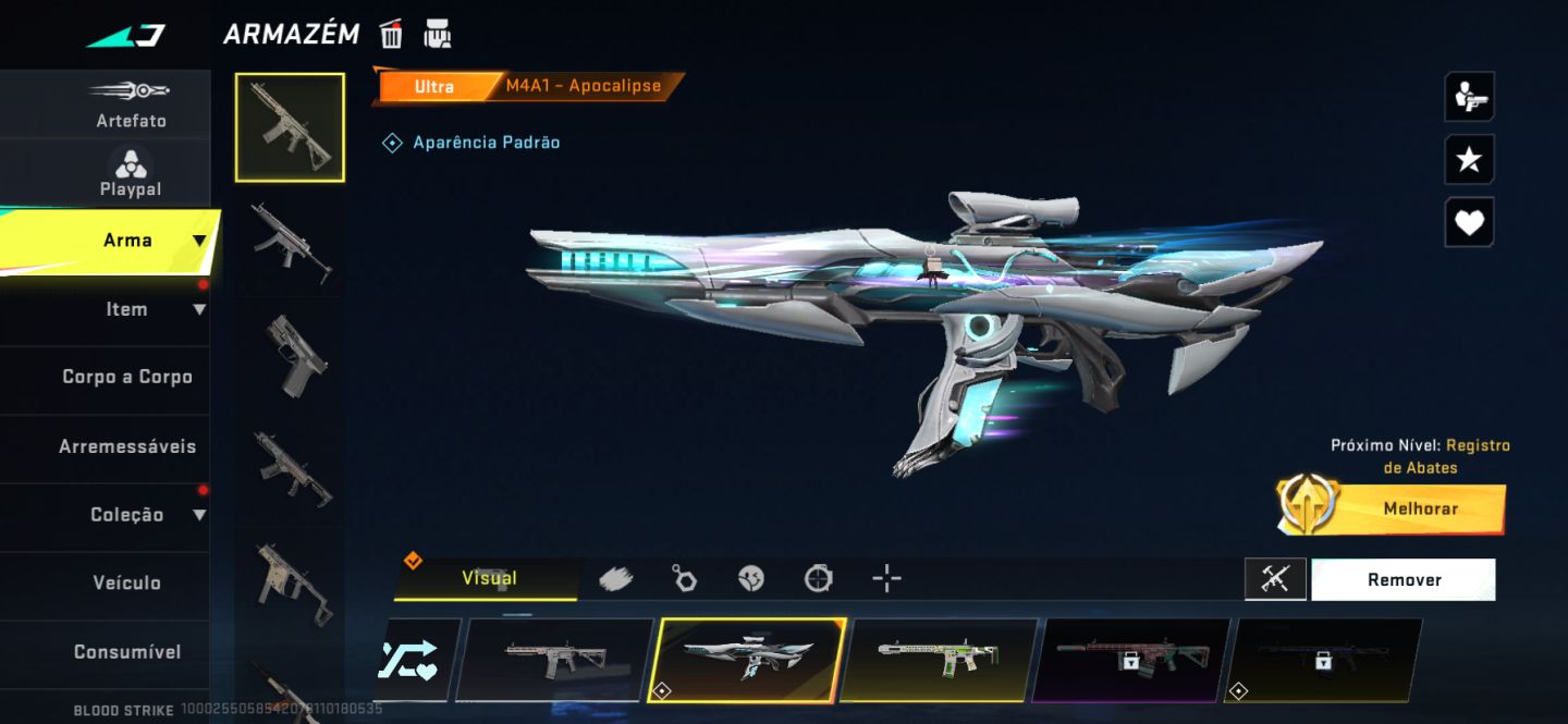 Conta de Blood strike muito boa pra sair hj