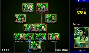 Conta eFootball ELENCO LENDÁRIO | Força 3284 | Messi 108 + Neymar 107 + Pelé