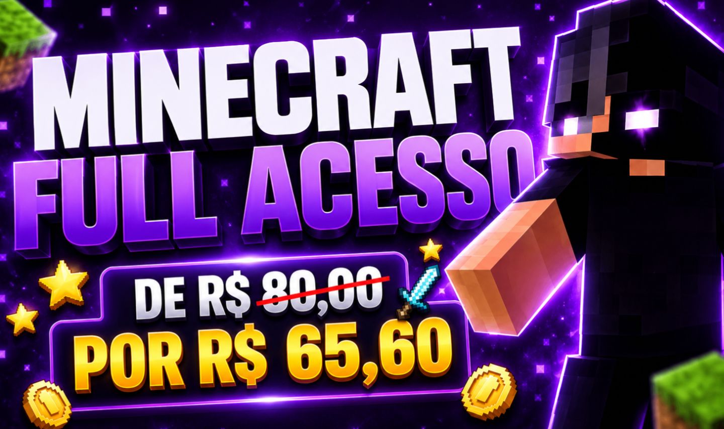 Minecraft Java & Bedrock FULL ACESSO