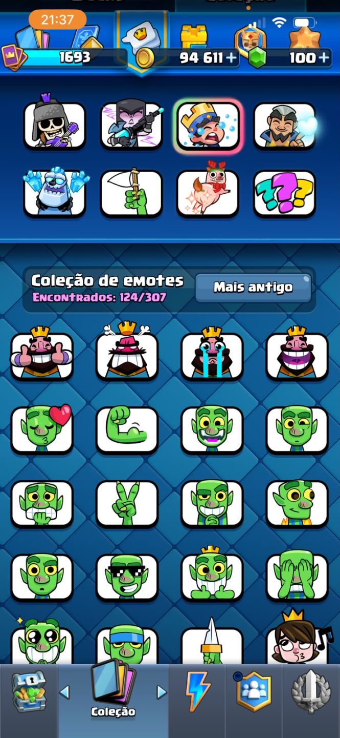 CONTA CLASH ROYALE | 123/123 CARTAS | CARTAS NÍVEL 16 + HERÓIS + EVOLUÇÕES