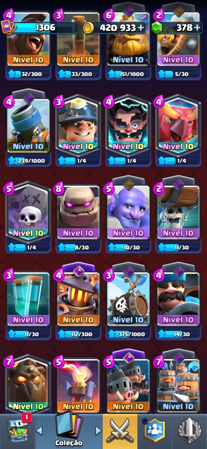 CONTA DE CLASH ROYALE ARENA 19